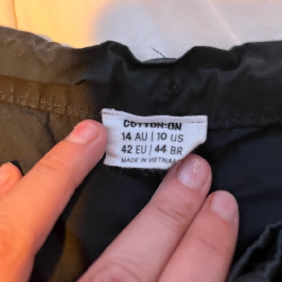 Black Cotton On Utility Pant - Picture 3 of 5